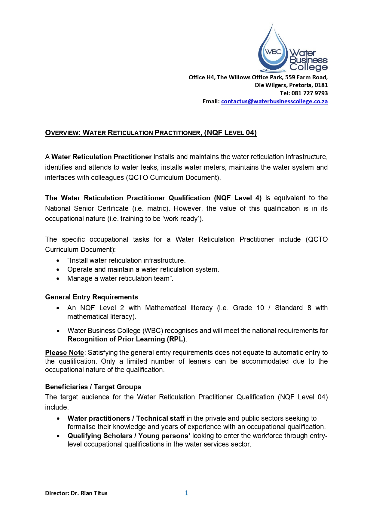 Overview - Water Reticulation Qualification NQF04_page-0001