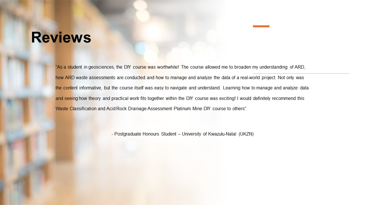 DIY Courses - Review UKZN